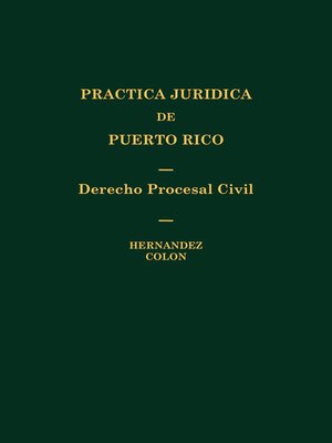 cover image of Practica Juridica de Puerto Rico